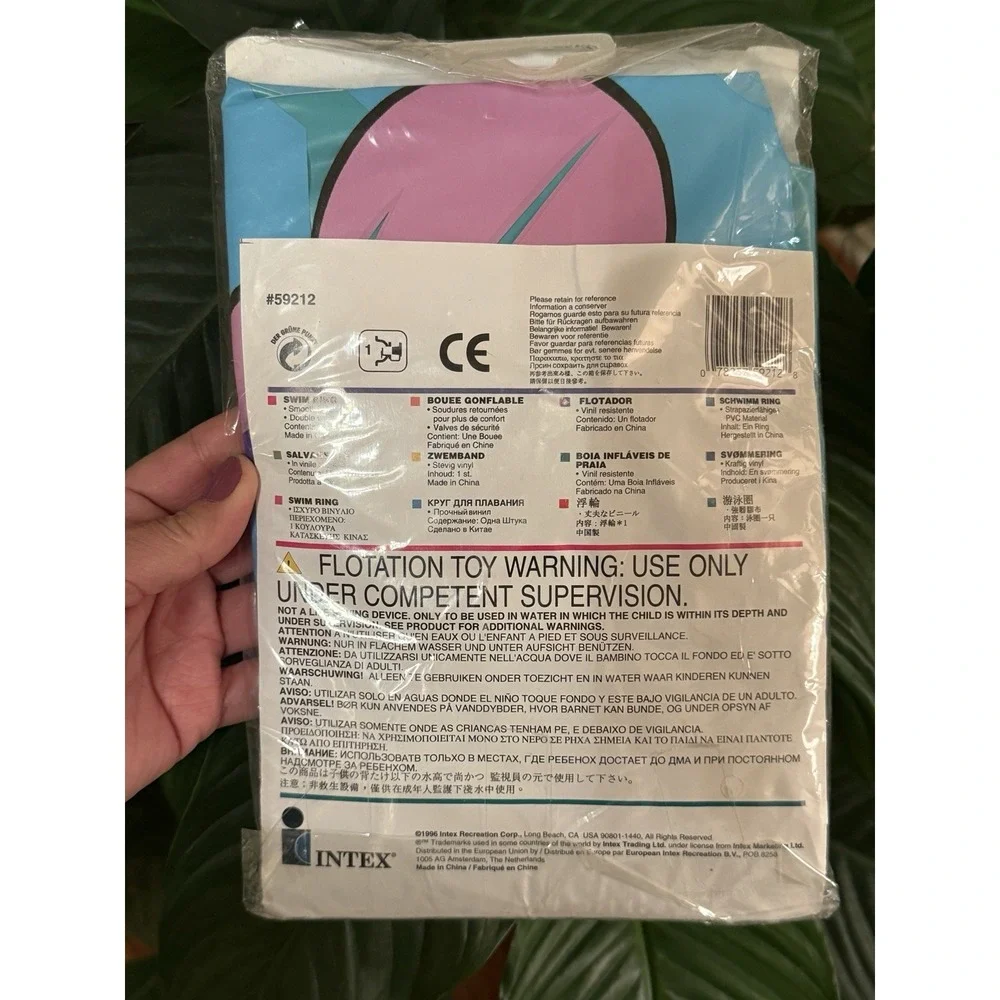 INTEX - The Wet Set - Fish Ring Pink Blue Pool Float Inflatable 31